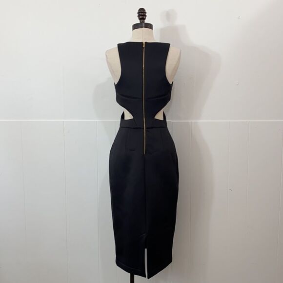Hunterbelle Scuba Cut Out Midi Body Con Dress - Picture 5 of 8